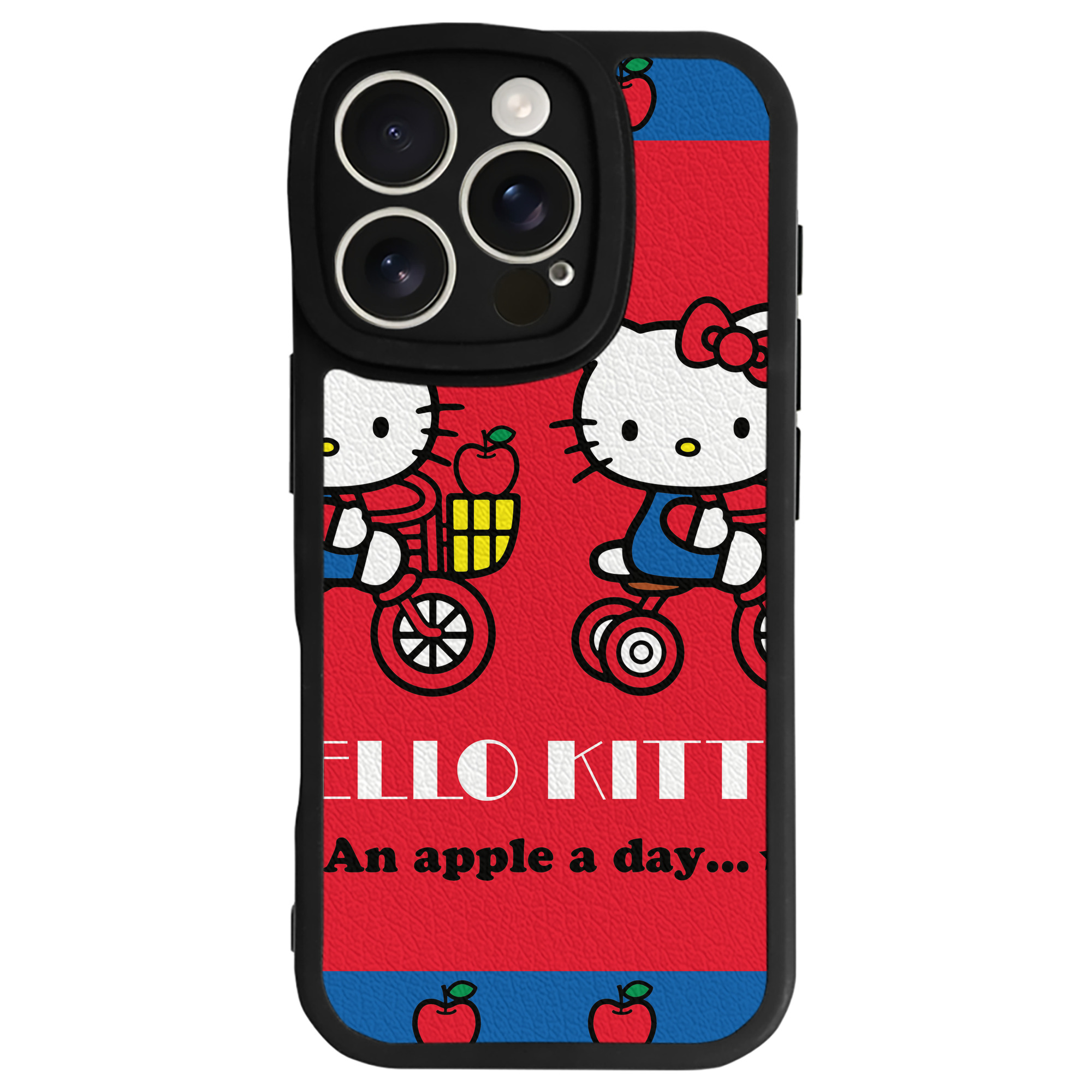 （画像用） Hello Kitty ハローキティ 【iPhone 16シリーズ対応】シリコンスマホケース（レザー調） 材質：シリコン
